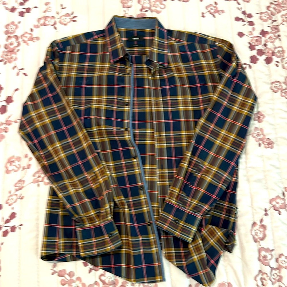 Hugo Boss Long Sleeve Checkered Button Down
